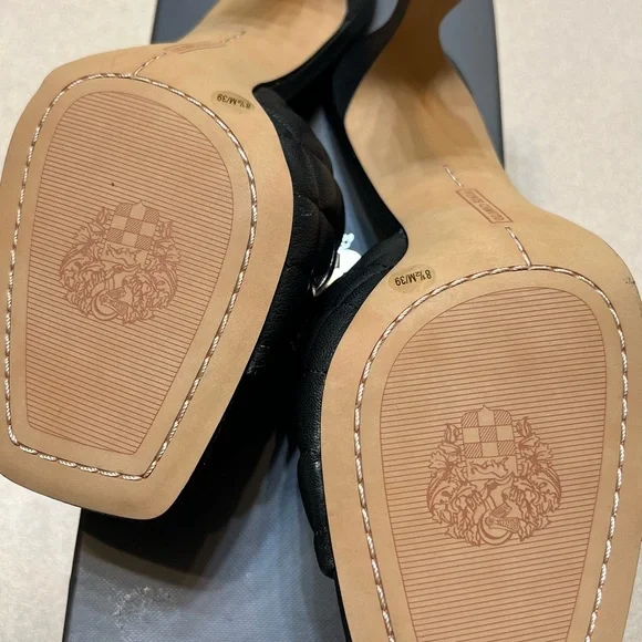 Vince Camuto Black Quilted Mules - Picture 3 of 4